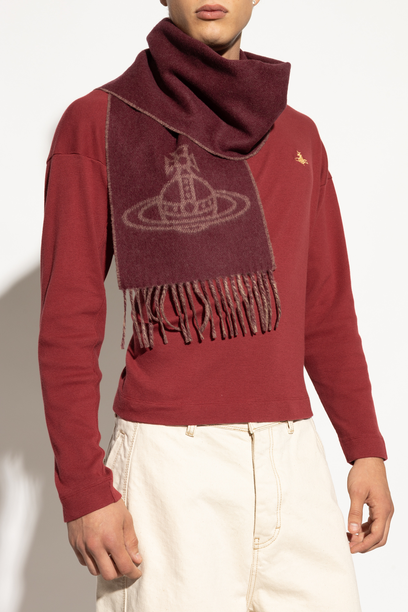 小物 Vivienne Westwood fooded scarf Vivienne Westwood Accessories | Chunky Check Print Scarf